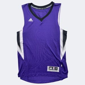 Sacramento Kings Jersey Mens Small NBA Basketball Shirt Adidas Sleeveless Top
